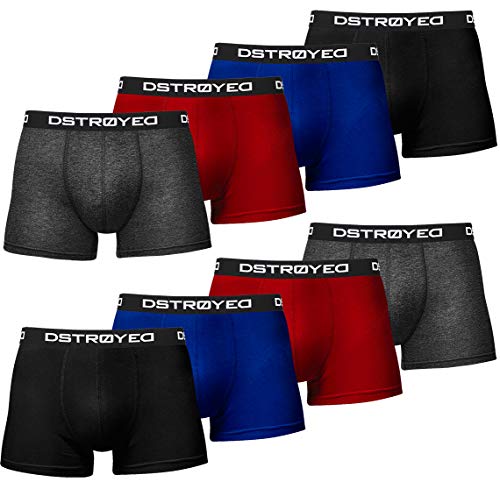 DSTROYED ® Boxershorts Men Herren 8er Pack Unterwäsche Unterhosen Männer Retroshorts 316 (XL, 316f 8er Set Mehrfarbig)