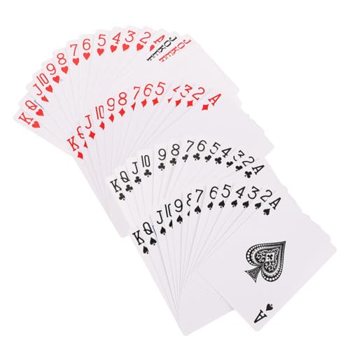 ERINGOGO Cartas de Póker en Blanco para Sublimación Cara Papel Térmico para Transferencia de Calor 2 Juegos para Manualidades y Ocio Tarjetas DIY para Personalizar Juegos de Cartas