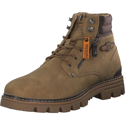 Dockers by Gerli Botas con cordones para hombre 53HX003, Marrón 53hx003 600300, 45 EU