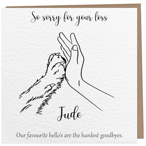 Personalised Pet Bereavement Card, Thinking of You, Loss Card, Sympathy Card, CondolencesPersonalised Pet Bereavement Card | Thinking of You | Rainbow Bridge | Loss Card | Sympathy Card | Condolences