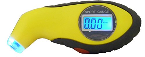 berryking Baromètre Pneu voiture moto Testeur de pression PSI avec LED  BAR  Kpa, kg/cm² pour pneus de voitures, motos, etc.