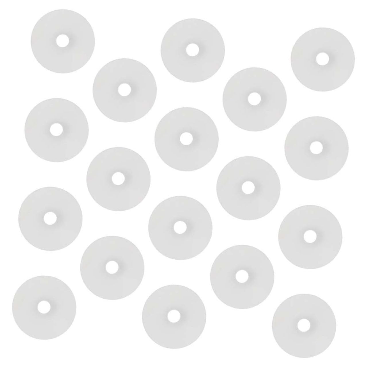 PRETYZOOM 30Pcs Air Nozzle Sticker for Mountain Bike Tire Gaskets Durable Transparent Adhesive Pads Easy to Use Fits Flange Wheels Essential Bike Supplies