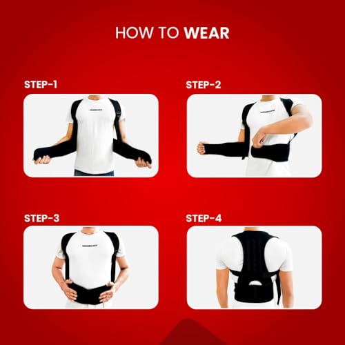 Image of Dr.Ortho Posture Corrector Belt For Back & Shoulder, Back Support Belt For Men & Women, Back Straightener Brace For Spine & Body Posture Correction (Extra Large)