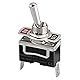 Heschen Kippschalter aus Metall, C511A, SPST, Dauerlicht, EIN/AUS 2 Positionen, 15A 250VAC, 2 Flachstecker, CE (1)