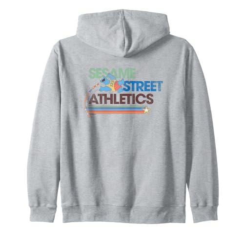 Sesame Street Street Athletics Zip Hoodie avec fermeture éclair et graphisme sport original