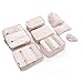 Produktbild Beschan 8 Sets Reiseveranstalter Verpackungswürfel Gepäck Organizer in Koffer Koffertaschen Reisegepäck wasserdichte (Beige)