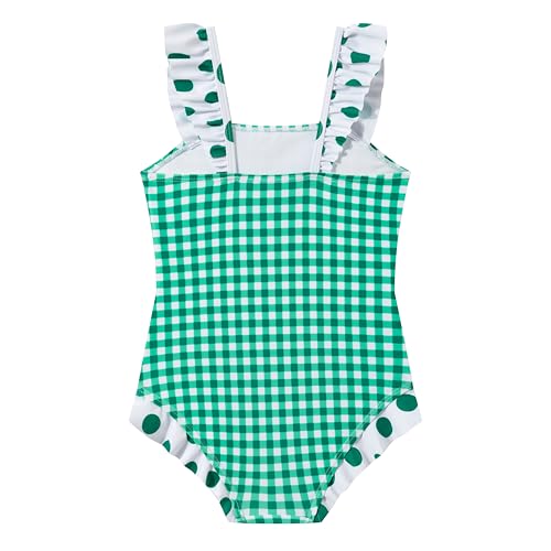 Image of LIZENS Girls One Piece Swimsuit Ruffles Bathing Suit for Kids 2-12T