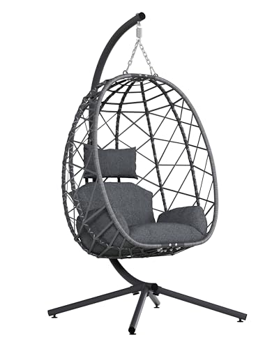 SWITTE Hanging Egg Chair with Stand