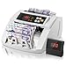 FOHERE Money Counter Machine, Professional Bill Counter with UV/MG/IR/DD Counterfeit Detection, 1100 Banknotes/Minute, LCD Display, Value & Batch Cash Counting Modes for Shops, Banks and Restaurants