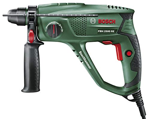 Bosch perforateur PBH 2500 RE (mandrin SDS, butée de profondeur, poignée supplémentaire, étui (600 W, diamètre de perçage béton 22 mm))