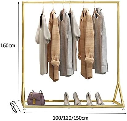 Wrought Iron Garment Rack - Metal Clothing Display Rack for Retail, Bedroom & Store - Stylish Coat Organizer, Durable Clothing Stand for Easy Access & Space Saving
