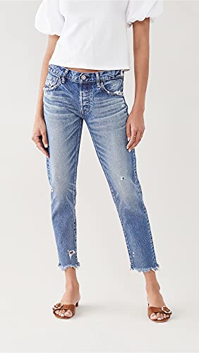MOUSSY VINTAGE Women's Keller Tapered Blue Jeans2