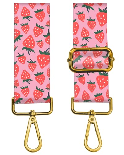 Image of Purse Strap Replacement Crossbody 2 inch Wide Shoulder Strap, Cute Handbag Strap Bag Strap Replacement Belts Adjustable