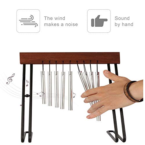 Table Top Bar Chime , Single-Row Musical Percussion Instrument With Solid Aluminum Pipe And Iron Stand Stick For Ornament Classroom Office Decoration Kids Educational Gift .... #TOP1