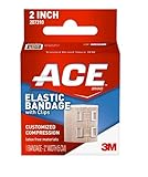 ACE Elastic Bandage With Clips Customized Compression 2 Inches 1 Each ( Pack of 3)