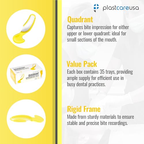 Plastcare Usa BT2003 35 Quadrant Dental Bite Registration Impression Trays thumb #1