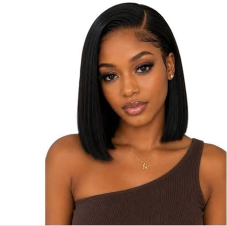 Brazilian Super Double Drawn Plus Straight Full Frontal Wig 12in