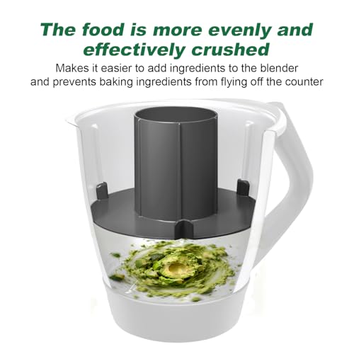 Mixtopf Verkleinerung für Thermomix TM7, TM6, TM5, Mixraumteiler Zerhäckseln von Lebensmitteln, Kunststoff Spritzschutzabdeckung