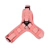 Puppia Kealoha Dog Harness X Fashionable Flower Pattern Spring Summer Harness for Small and Medium Dogs, Pink, Medium