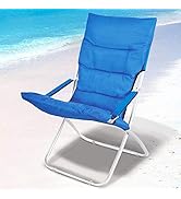 BAKAJI Spiaggina Pieghevole Portatile Sedia Canapone Sdraio Richiudibile Struttura in Tubolare di...