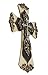 Old River Decorative Layered Tuscan Wall Cross Scrolly Fleur De Lis