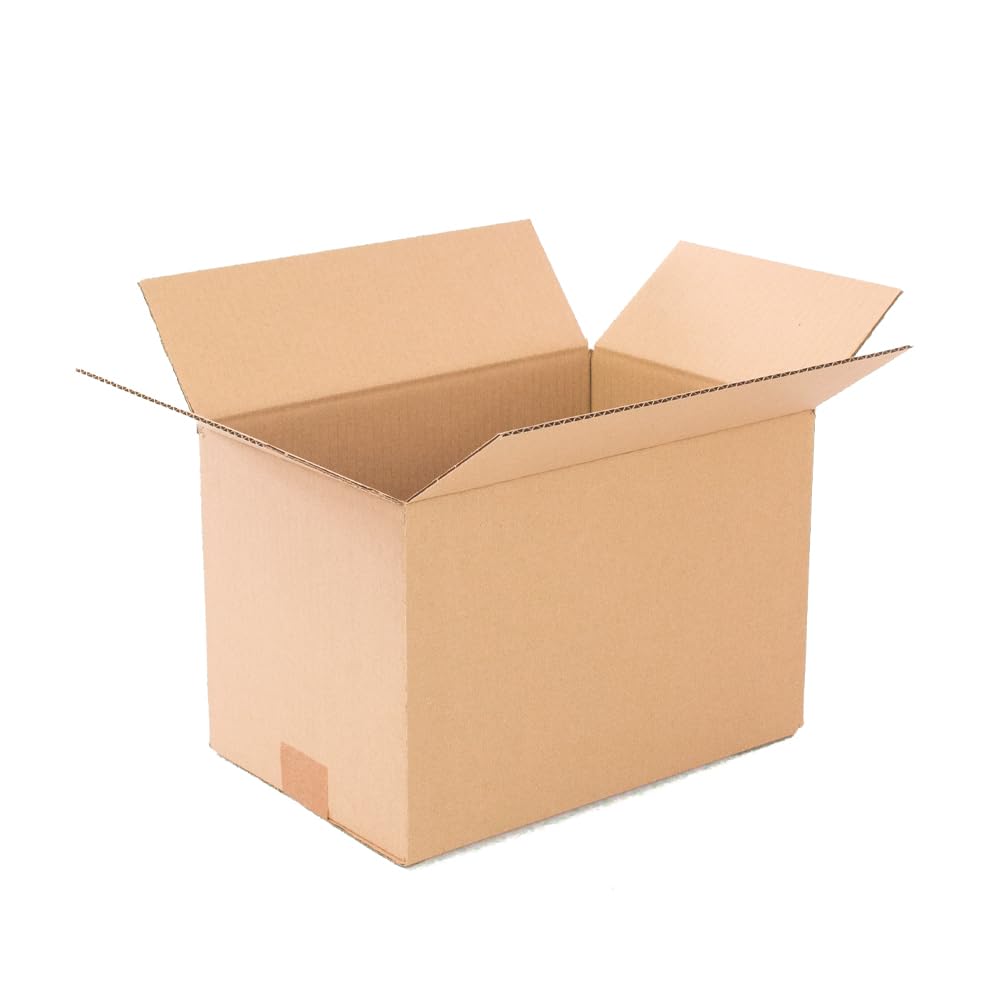 Pack 25 Cajas Cartón Reforzado con medidas 30x20x20 cm y Canal Simple - Fabricadas en España con Cartón Reciclado Resistentes para Envíos, Almacenaje y Mudanzas