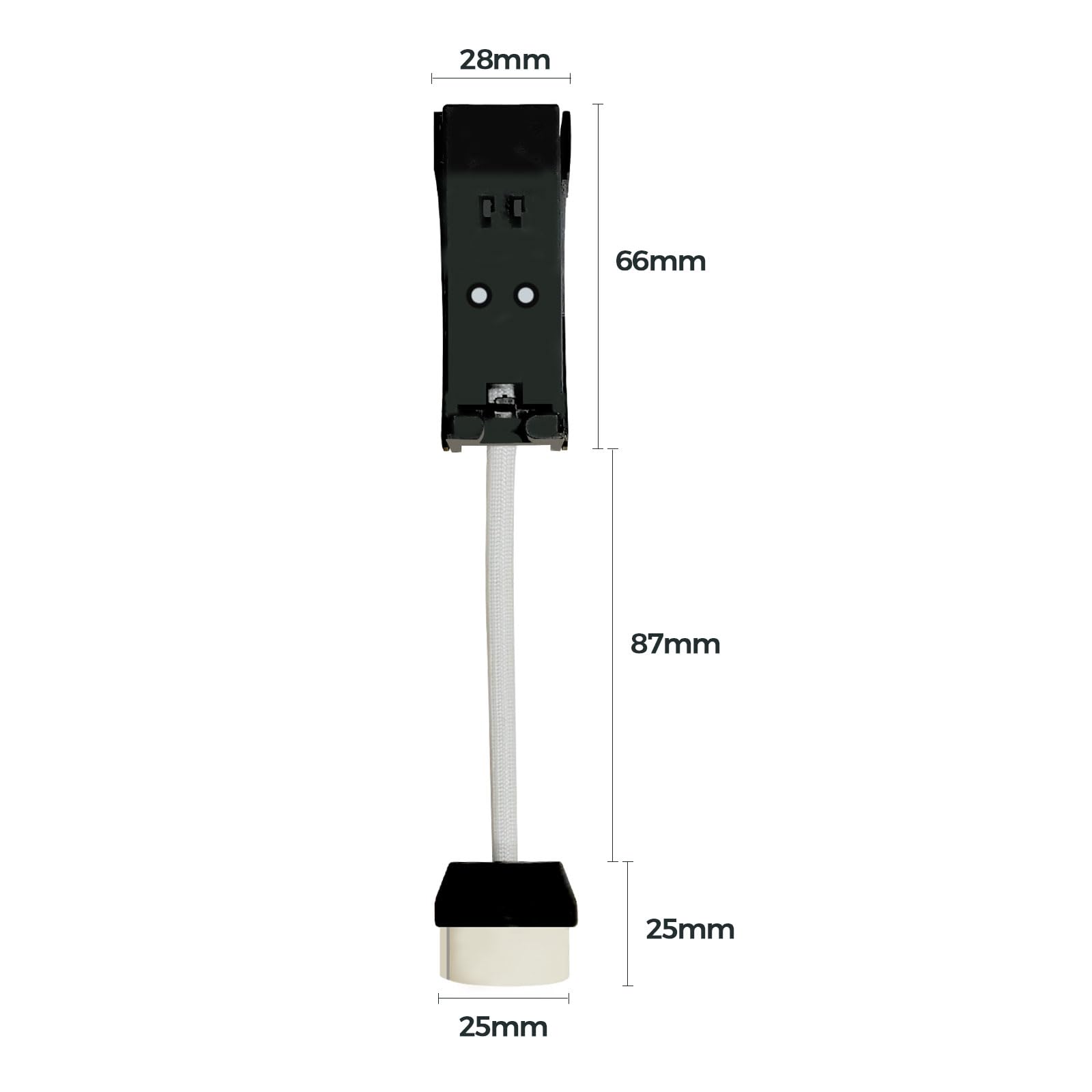 Europalamp 100 Casquillos de cerámica automática 230 V clase 2 con cables aislados para lámparas y bombillas LED GU10