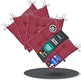 ✅ OUTDOOR u. INDOOR GEEIGNET - UV-beständig, prall gefüllt & hochwertig: Egal ob die Grillparty etwas geselliger wird, ein feuchter Lappen reicht bereits aus, um groben Schmutz zu entfernen - freue Dich auf Dein bequemes Stuhlkissen!