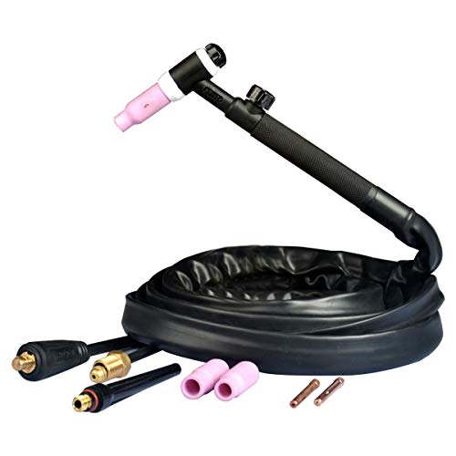 Wp17V Tig Welding Torch Air-Cooled Tig Welding 13 Feet Cable,Connector: 5/8-18" Gas Hose &10-25 Europe Plug #TOP16