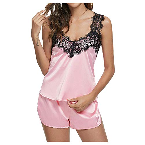Nuisette satin sans manches rose XXL résolvant le manque de confort et de sensualité