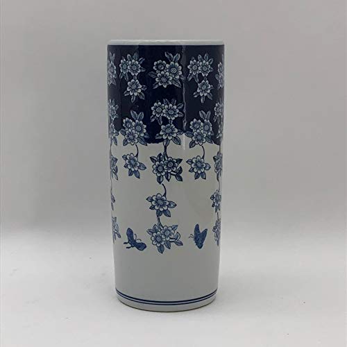 M S L Paragüero con Forma de Mariposa, Color Azul y Blanco, Talla única