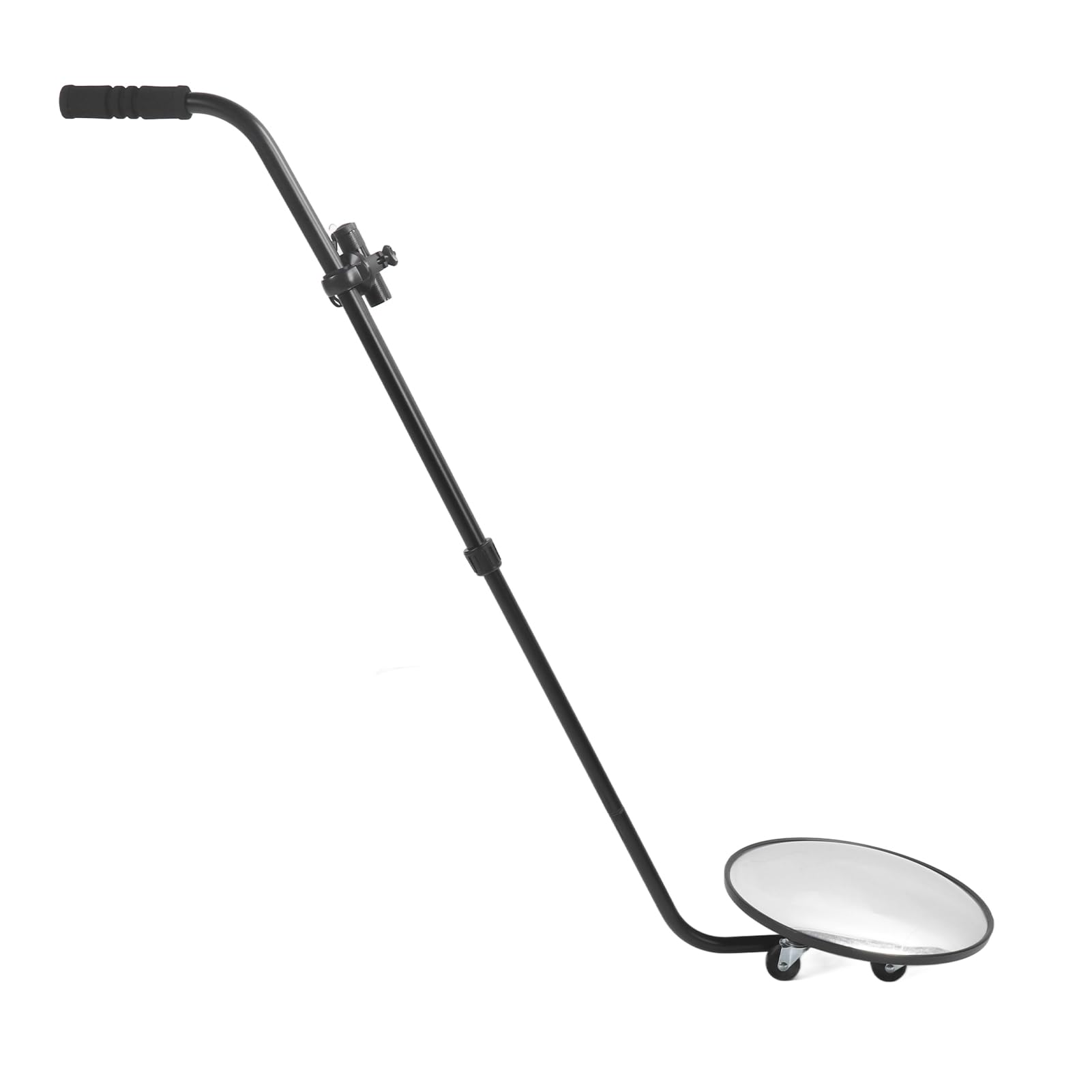 Miroir d'inspection Sous le Véhicule, Miroir d'inspection du de Roulement Grossissement 2X Grossissement Incassable avec Poignée Télescopique pour étagères de Marchandises