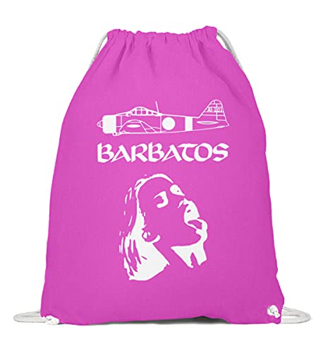Mochila de algodón para Barbatos fucsia con cierre de cordón