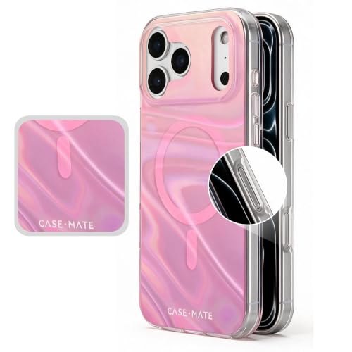 Image of Case-Mate Soap Bubble iPhone 17 Pro Max Case - Peach Iridescent