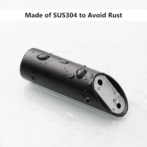 NINETREX Black Wall Hooks Matte Black Towel Hook Modern Robe Hooks SUS 304 Stainless Steel Heavy Duty Hook for Bathroom Entryway Bedroom Coat Key Mudroom Garage, Wall Mounted 4 Pack