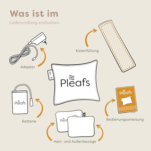 Pleafs® Heizkissen - Boho - Kabellos - Elektrisch Aufladbar (Spicy Mix, 45x45cm)