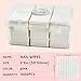 2000PCS Lint Free Nail Wipes- Wavy Pattern Nail Polish Remover Pads- Lint Free Wipes for Nail Polish, Eyelash Extensions, Nail Art- Prep Wipes for Manicure and Pedicure