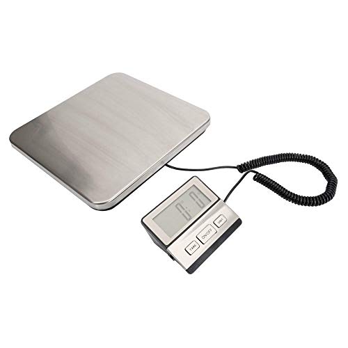 200Kg 440Lb Industrial Digital Postal Scale, Mocco Heavy Duty Stainless Steel Large Platform With Weighing Indicator Powered By Batteries Or Ac Adapter For Ups Usps Floor Bench Office Weight #TOP2