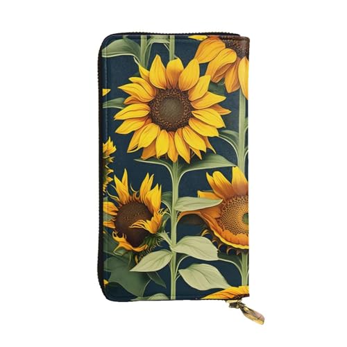 Grand portefeuille en cuir pour femme style bohème chic avec compartiments de rangement