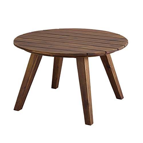 Walker Edison Maarten Acacia Wood Outdoor Coffee Table #TOP5