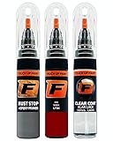FIRANTO Lackstift Autolack Reparaturset für Skoda LF3K Cervena Corrida/Corrida Rot - 3-in-1 Autolack Kratzer Reparaturstift 15ml Grundierung, Klarlack