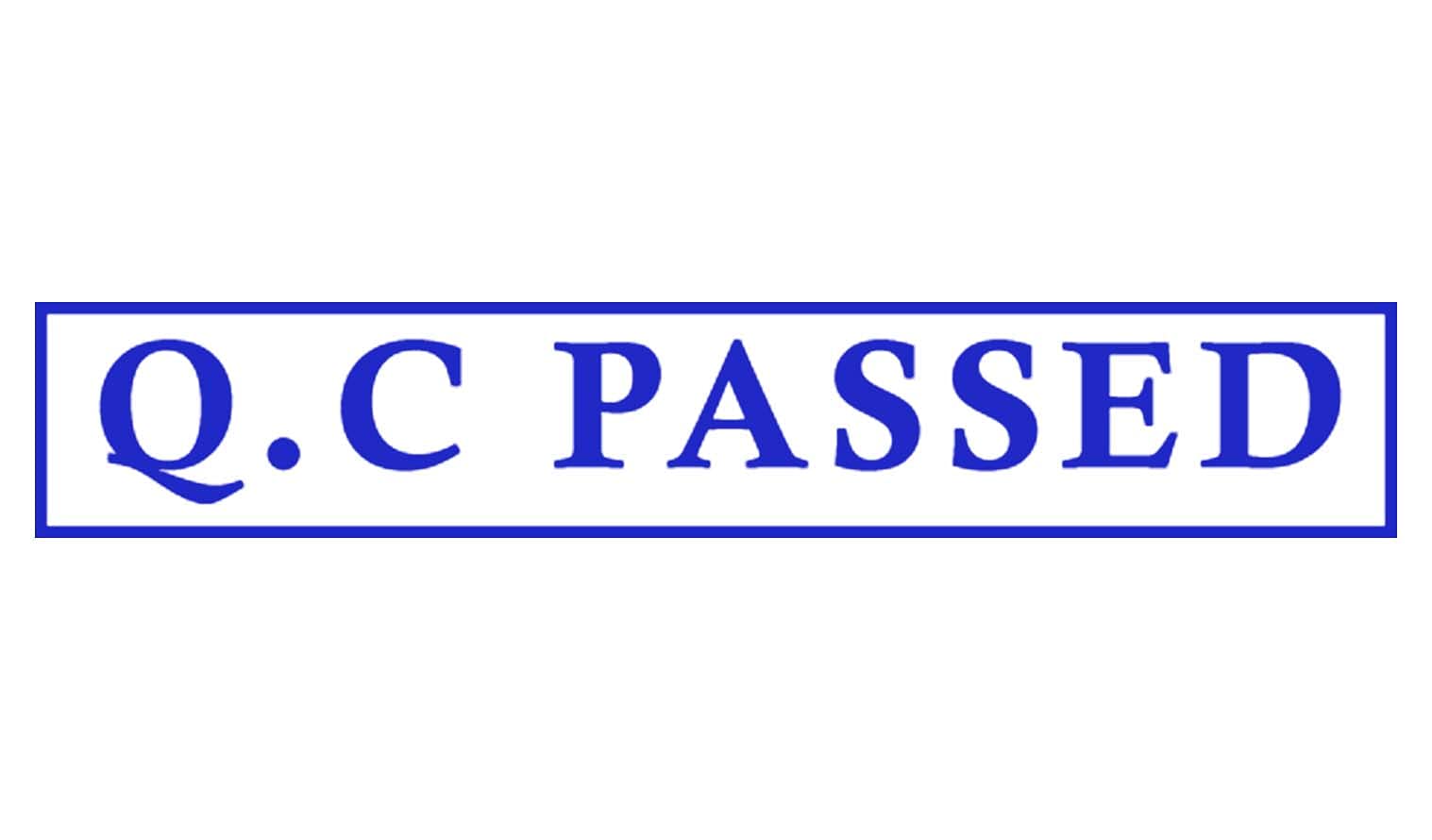 Printtoo Q.C Passed Self Inking Rubber Stamp Pre-Inked Office Stamp- Home Office Business Stationery, Blue- 42 x 9 mm