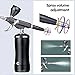 Cordless Airbrush Compressor,Portable Mini Cordless Auto Airbrush Gun Kit,Rechargeable Airbrush Kit for Cake Decorating Makeup Art Nail Model Painting Tattoo Manicure