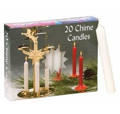 Party Chime Candles - 2 Boxes of 20 Each, White
