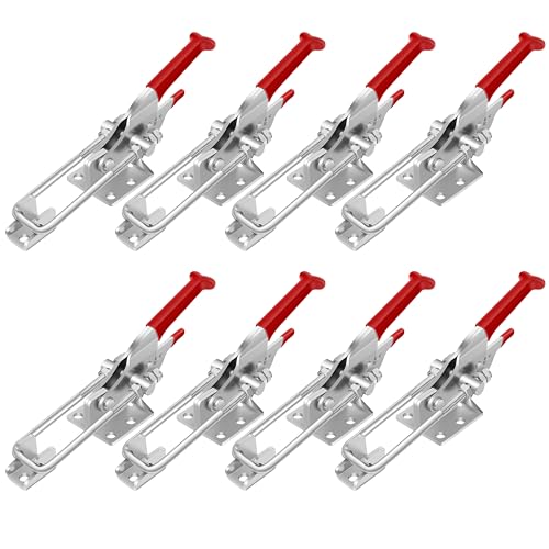 Image of Dpyrrhic 8 Pack Toggle Latch Clamp, Heavy Duty Latches, 2000Lbs Holding Capacity Adjustable Latch Lock, Smoker Clamps Latch for Industrial EquiIpment,Smoker Lid,Tire Carrier,Boxcar