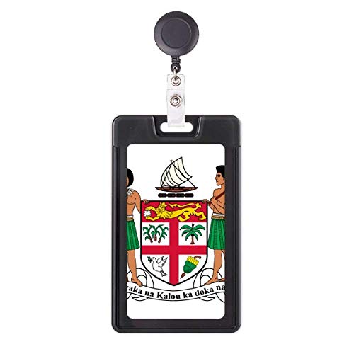 Funda retráctil para tarjetas: evite pérdidas con el diseño de emblema nacional de Fijil