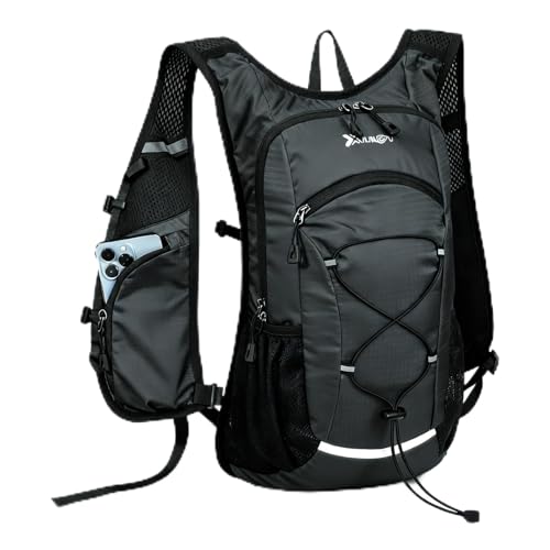 Asnewkit Zaino ultra leggero, zaino impermeabile da 20 l, zaino da escursionismo, zaino per donne e uomini, per attività all'aperto, campeggio, escursionismo, borsa da lavoro, Grigio, M