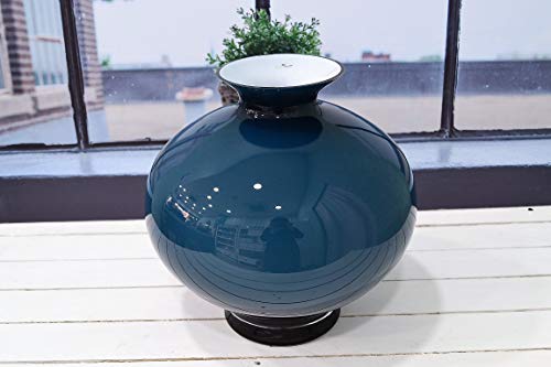 Onlylux vaso aurora in vetro h 30 opale blu vaso