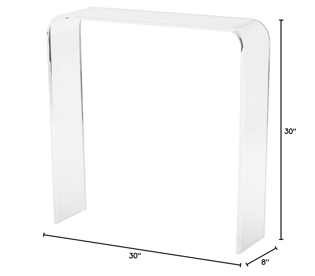 Best Acrylic Console Tables 2026 2 Plata Import Lucite Acrylic Clear Ruffner Console Table — product photo
