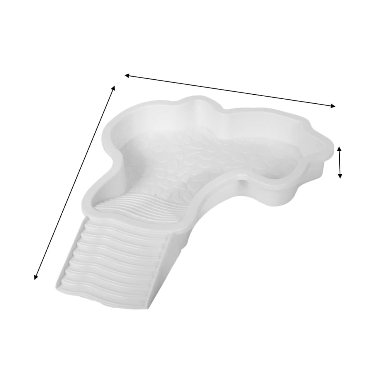 VANZACK 2pezzi Ciotola per Rettili con Rampa Antiscivolo Piattaforma per Terrario Extra Larga Piscina per Tartarughe Acquatiche Accessorio per Habitat con Area per Cibo Integrata